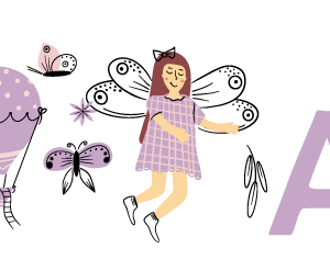 Personalized baby Cutlery - Angels