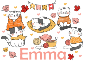 Personalized baby Cup - Kittens