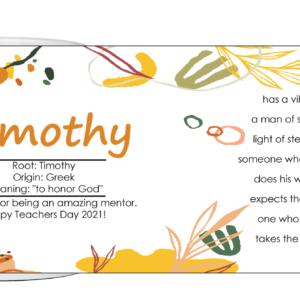 Kids Enamel Name Mug