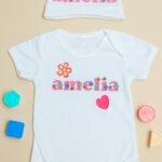 Fun Letter Romper and Beani Set