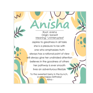 Name Meaning Coaster - Background 10