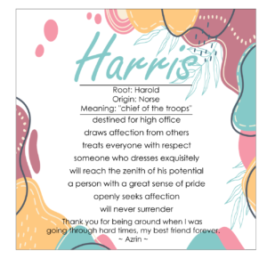 Name Meaning Coaster - Background 6