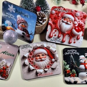 Personalized Christmas Coaster