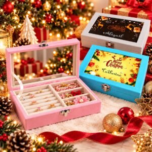 Personalized Christmas Jewelry Box for Girls