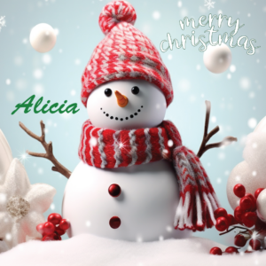 Personalized Christmas Coaster - Xmas CS4