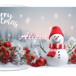Personalized Christmas Mug - Xmas Background 3