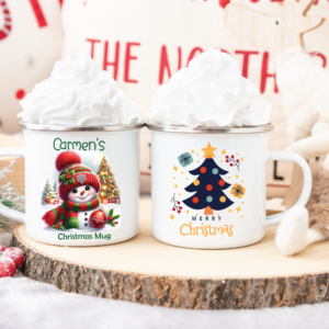 Kids Christmas Enamel Mug