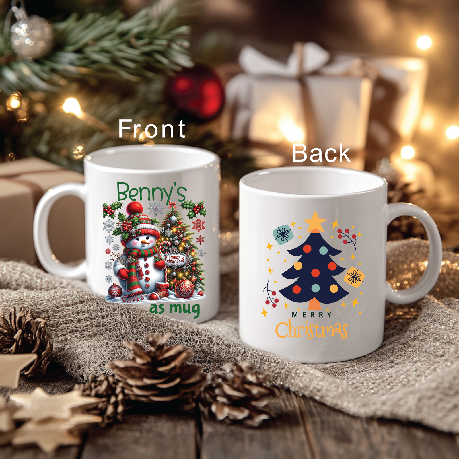 Kids Christmas Plastic Mug - Image 2
