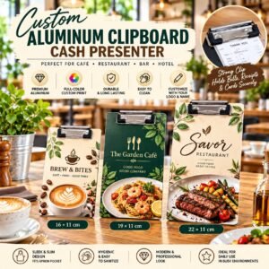 Aluminum Clipboard Cash Presenter