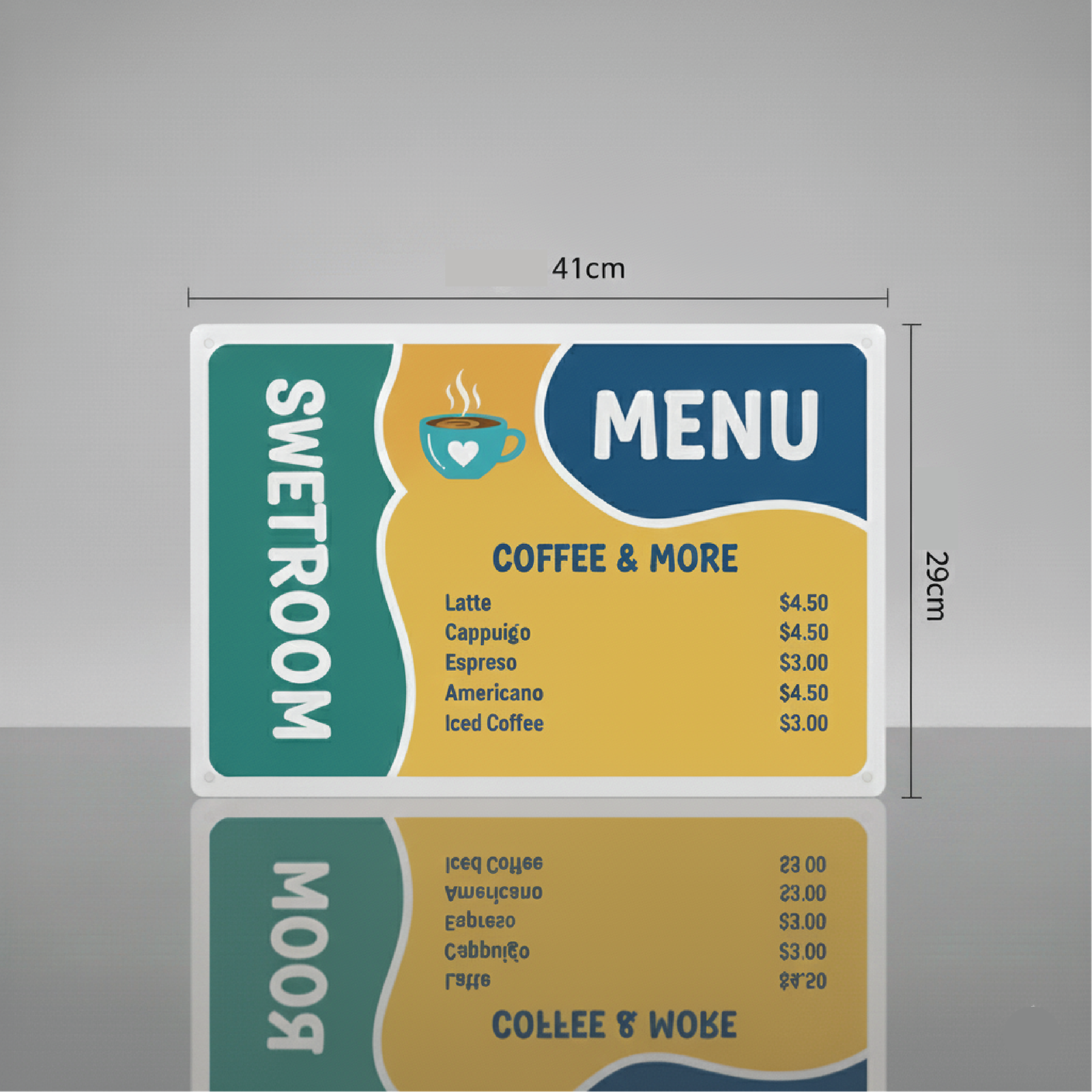 Aluminum Sign - 41cm x 29cm