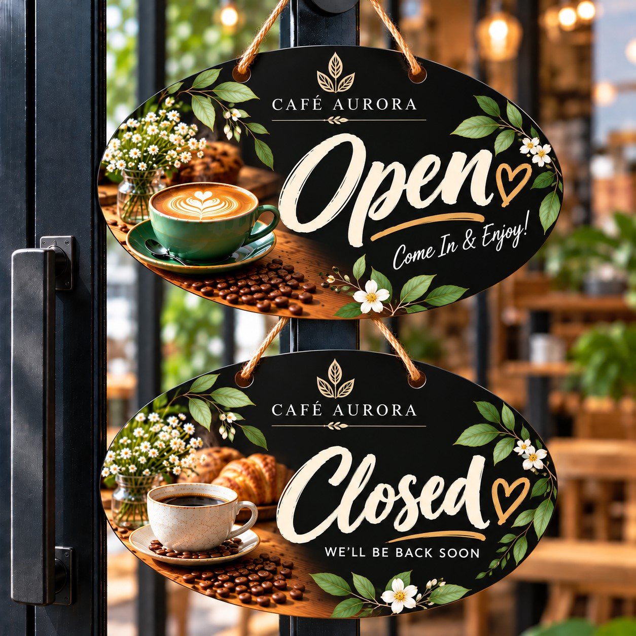 Custom MDF Open Closed Door Sign - Image 3