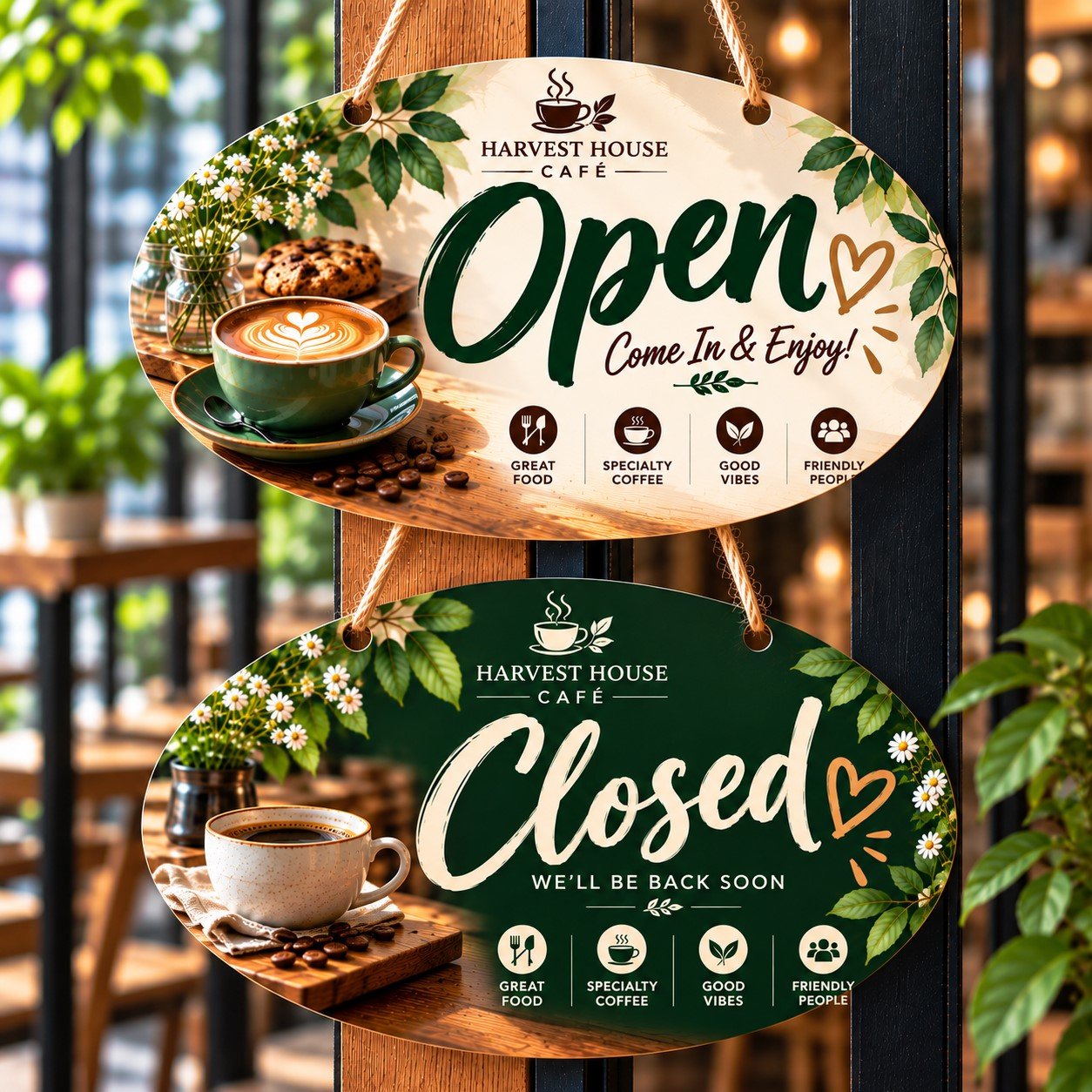 Custom MDF Open Closed Door Sign - Image 4