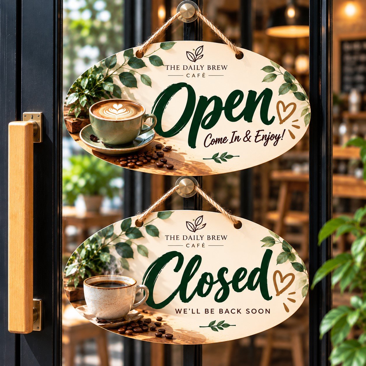 Custom MDF Open Closed Door Sign - Image 5