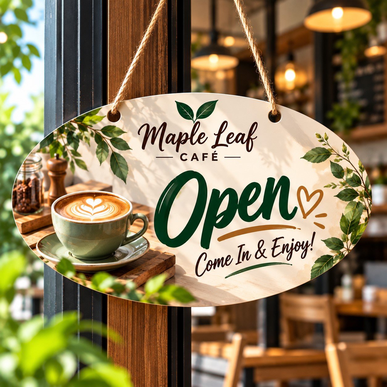 Custom MDF Open Closed Door Sign - Image 2