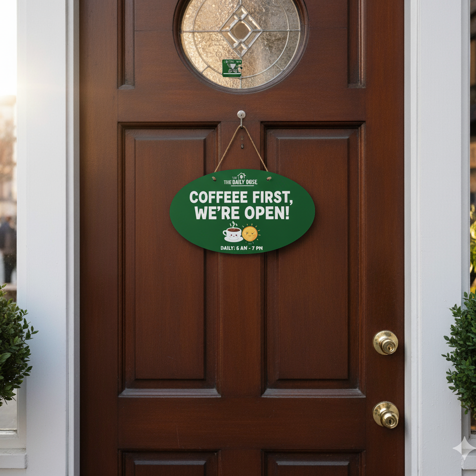 MDF Open Closed Sign - Image 3