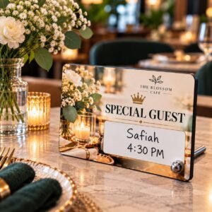 Erasable MDF Reserved Sign
