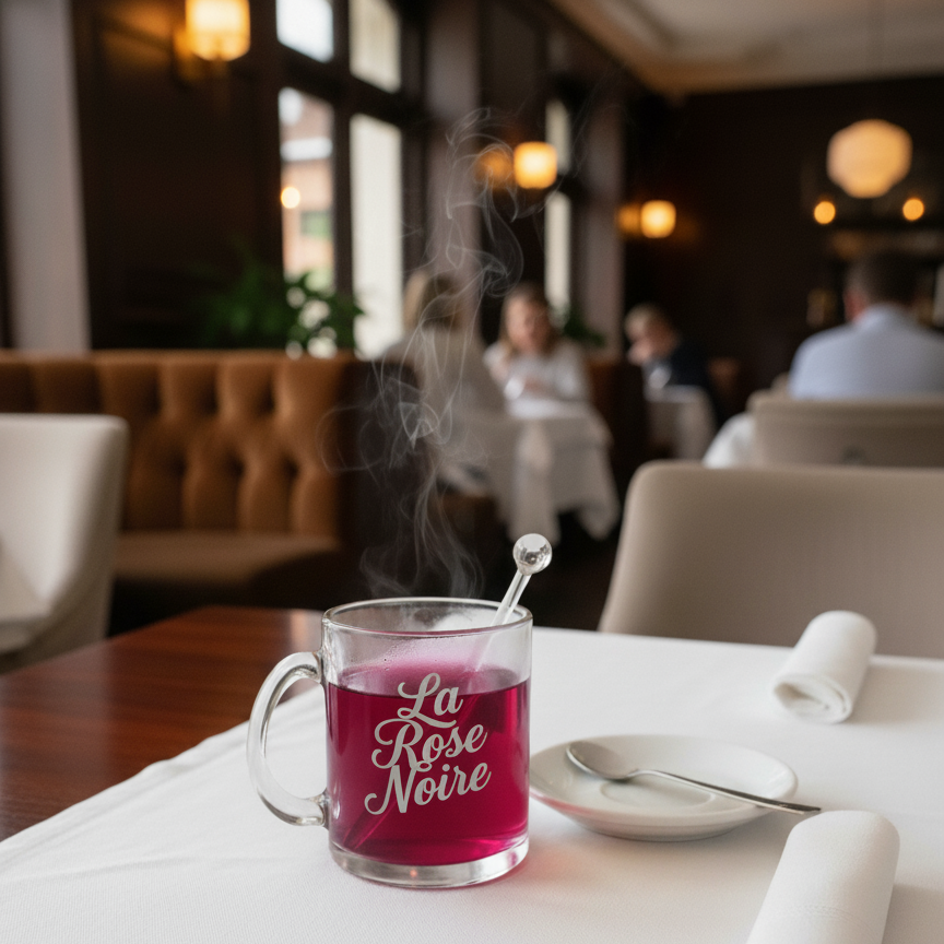 Clear glass coffee mug - Image 2