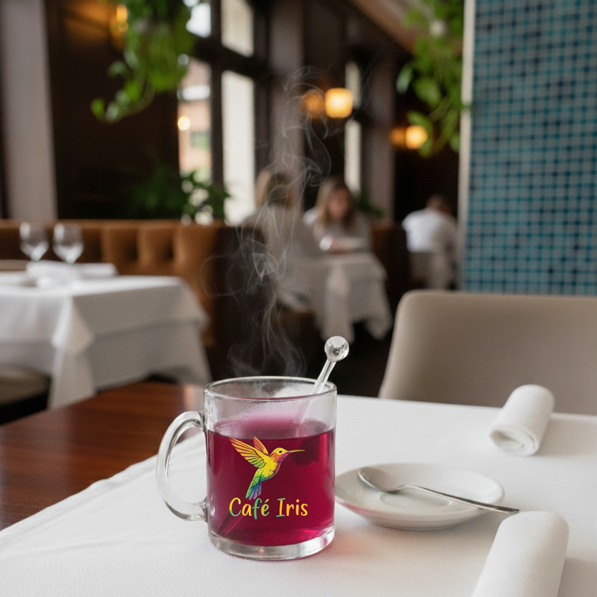 Clear glass coffee mug - Image 4