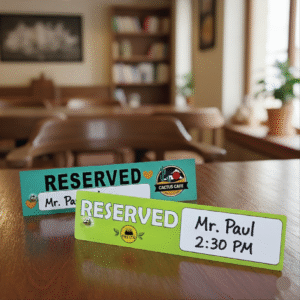 Erasable Aluminum Reserved Sign