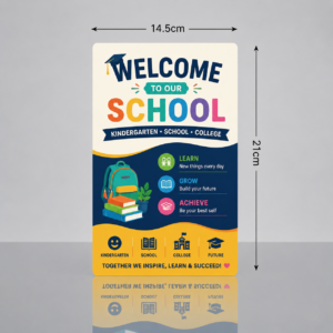 Custom School Sign - 21cm x 14.5cm