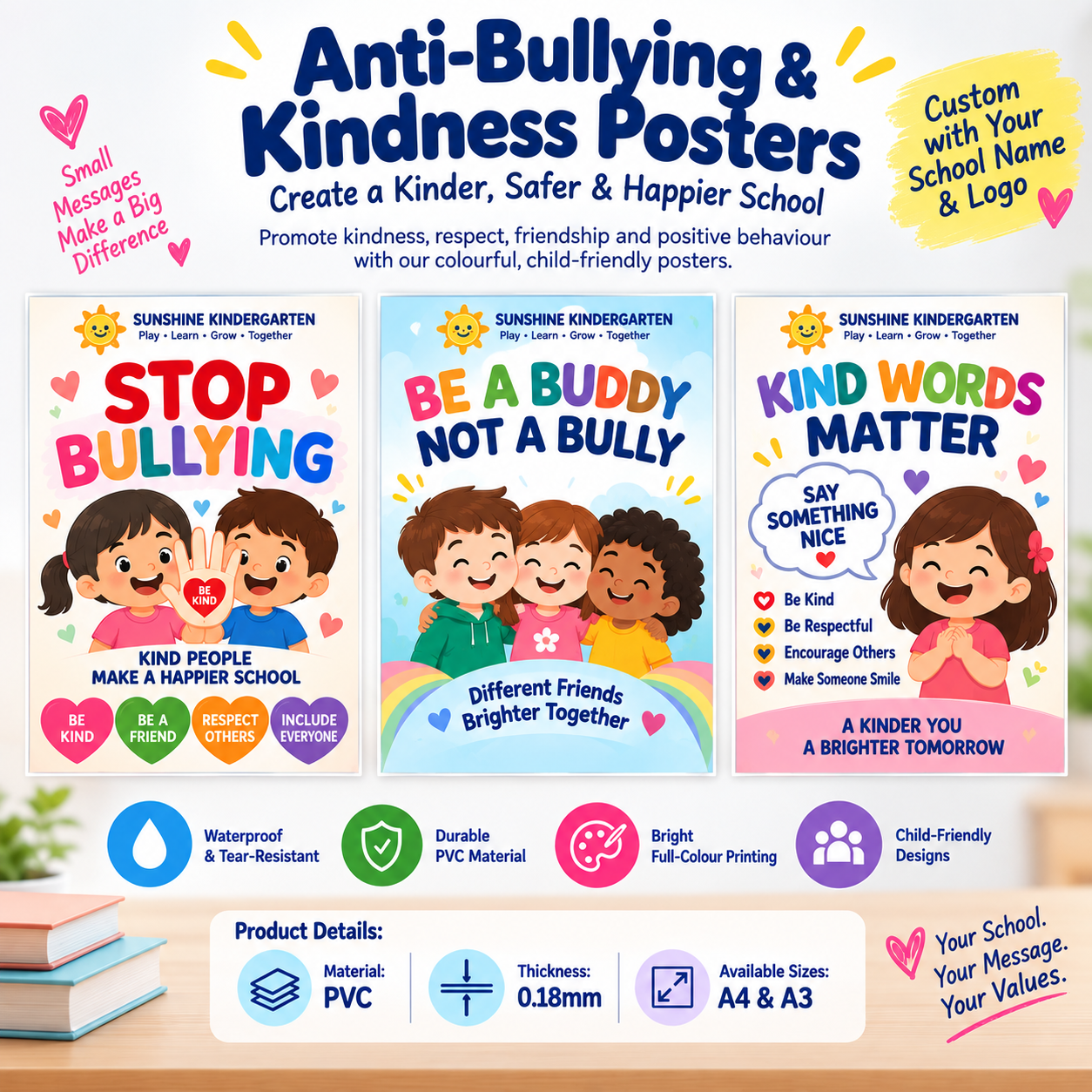 Anti-Bullying & Kindness Poster