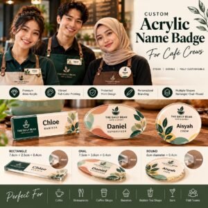 café-acrylic-name-badge