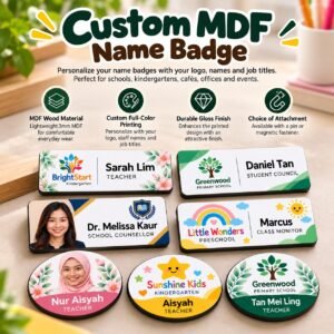 Custom MDF Name Badges